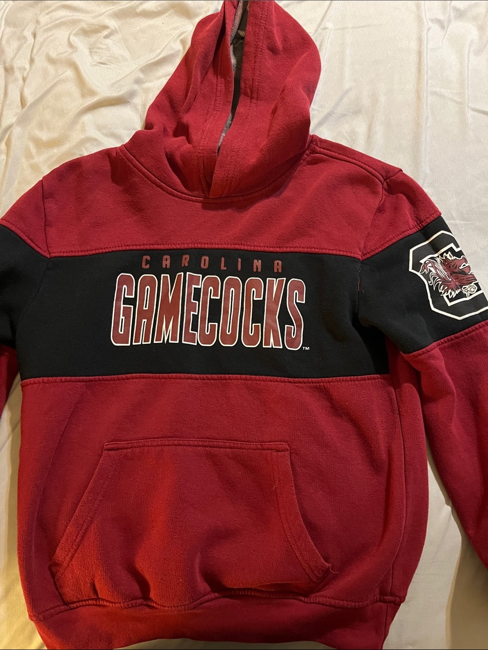 Carolina Gamecocks Youth Medium, 10-12 Red and Black Pullover Hoodie